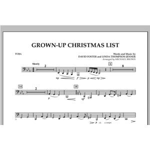 Grown Up Christmas List (with Optional Vocal Solo) - Tuba