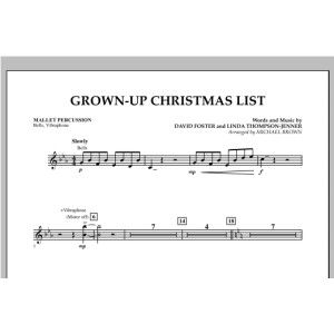 Grown Up Christmas List (with Optional Vocal Solo) - Mallet Percussion