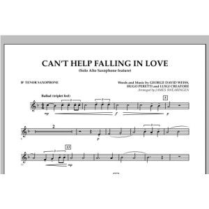 Can't Help Falling In Love (Solo Alto Saxophone Feature) - Bb Tenor Saxophone