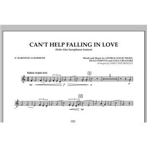 Can't Help Falling In Love (Solo Alto Saxophone Feature) - Eb Baritone Saxophone
