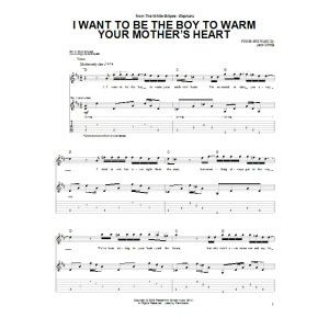 I Want To Be The Boy To Warm Your Mother's Heart