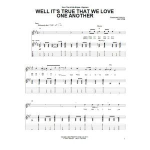 Well It's True That We Love One Another