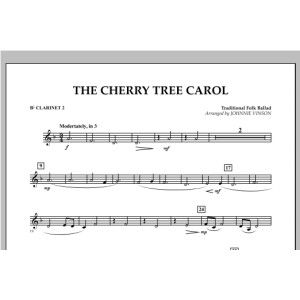 The Cherry Tree Carol - Bb Clarinet 2