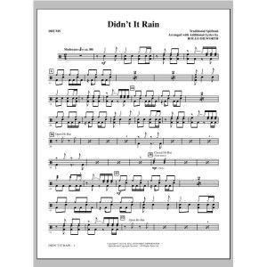 Didn't It Rain - Drums