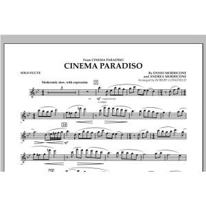 Cinema Paradiso (Flexible Solo with Band) - Solo Flute