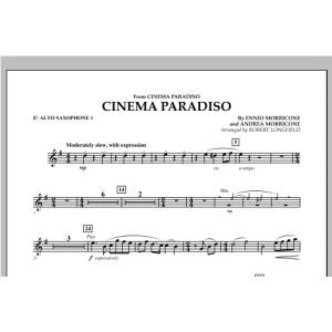 Cinema Paradiso (Flexible Solo with Band) - Eb Alto Saxophone 1