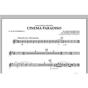 Cinema Paradiso (Flexible Solo with Band) - Eb Alto Saxophone 2