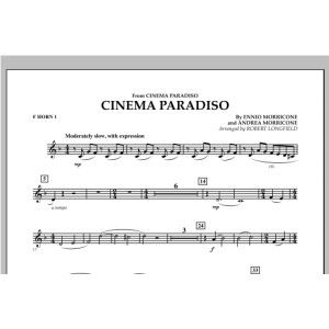 Cinema Paradiso (Flexible Solo with Band) - F Horn 1
