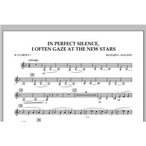 In Perfect Silence, I Often Gaze at the New Stars - Bb Clarinet 3