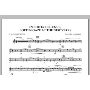 In Perfect Silence, I Often Gaze at the New Stars - Eb Alto Saxophone 1
