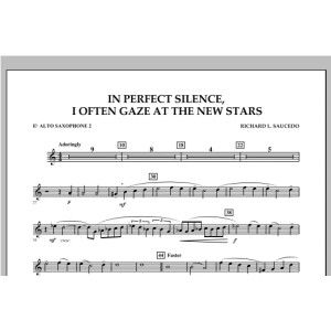 In Perfect Silence, I Often Gaze at the New Stars - Eb Alto Saxophone 2
