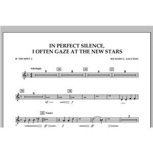 In Perfect Silence, I Often Gaze at the New Stars - Bb Trumpet 2
