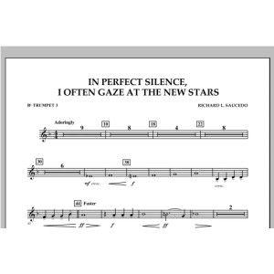 In Perfect Silence, I Often Gaze at the New Stars - Bb Trumpet 3
