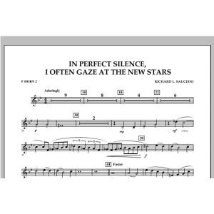 In Perfect Silence, I Often Gaze at the New Stars - F Horn 2