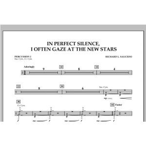 In Perfect Silence, I Often Gaze at the New Stars - Percussion 2