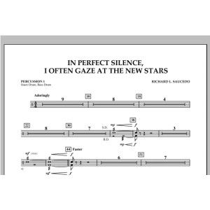 In Perfect Silence, I Often Gaze at the New Stars - Percussion 1