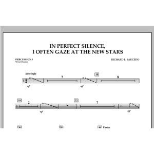 In Perfect Silence, I Often Gaze at the New Stars - Percussion 3