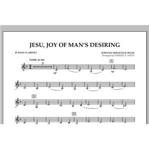 Jesu, Joy Of Man's Desiring - Bb Bass Clarinet