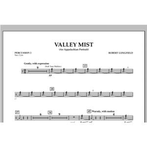 Valley Mist (An Appalachian Portrait) - Percussion 2