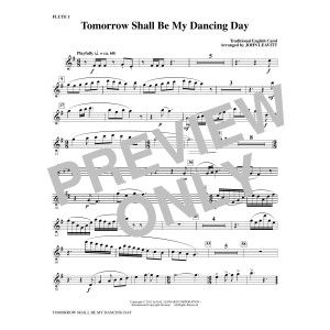 Tomorrow Shall Be My Dancing Day - Flute 1