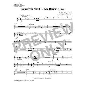 Tomorrow Shall Be My Dancing Day - Percussion 1