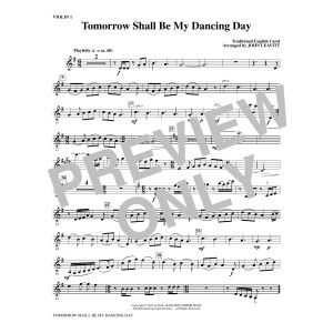 Tomorrow Shall Be My Dancing Day - Violin 1