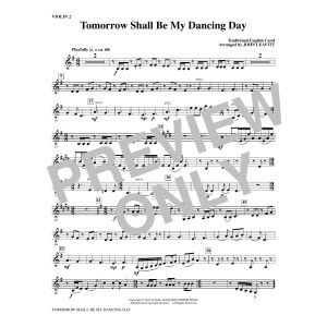 Tomorrow Shall Be My Dancing Day - Violin 2