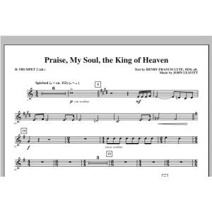 Praise, My Soul, The King Of Heaven - Bb Trumpet 2 (alt. C Tpt. 2)