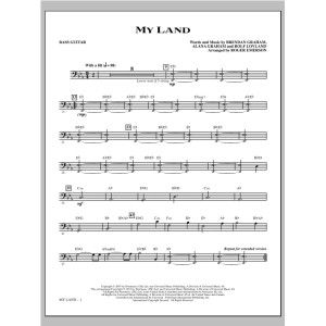 My Land (arr. Roger Emerson) - Bass Guitar