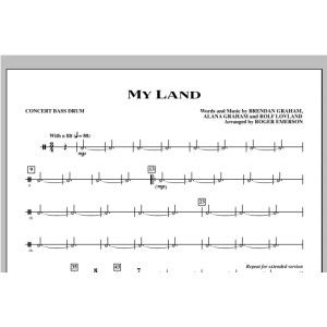 My Land (arr. Roger Emerson) - Bass Drum