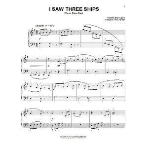 I Saw Three Ships [Ragtime version] (arr. Phillip Keveren)