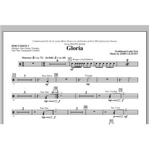 Gloria (from Petite Mass) - Percussion 3