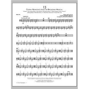 13 (Choral Highlights From The Broadway Musical) (arr. Roger Emerson) - Drums
