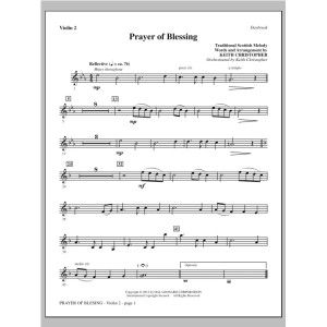 Prayer Of Blessing - Violin 2