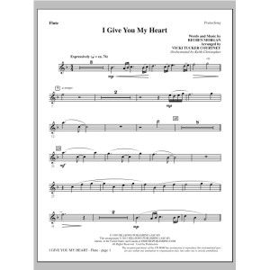 I Give You My Heart - Flute