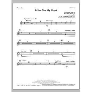 I Give You My Heart - Percussion