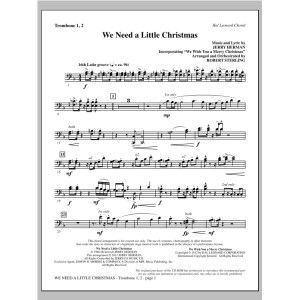 We Need A Little Christmas (With "We Wish You A Merry Christmas") - Trombone 1 & 2