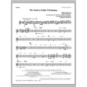 We Need A Little Christmas (With "We Wish You A Merry Christmas") - Guitar