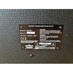 Vox AC15C1 Custom Combo de guitarra de 15 vatios y 1x12" de 2 canales
