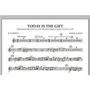 Today Is The Gift - Bb Clarinet 1