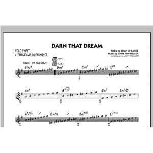 Darn That Dream - C Solo Sheet