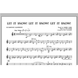 Let It Snow! Let It Snow! Let It Snow! - Eb Baritonsaxophon
