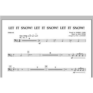 Let It Snow! Let It Snow! Let It Snow! - Timpani