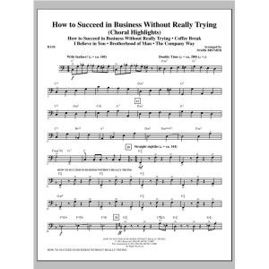 How to Succeed In Business Without Really Trying (Medley) - Bass