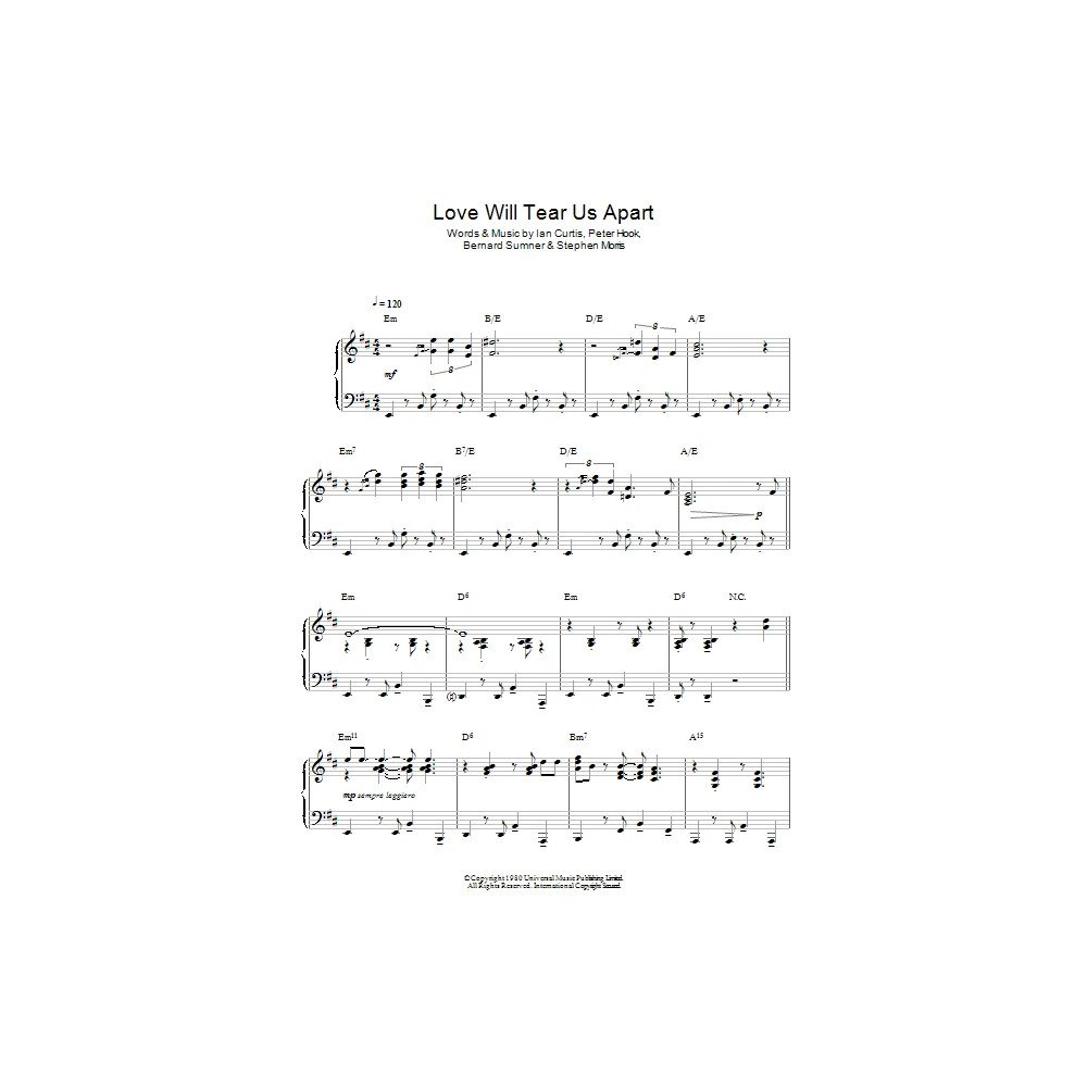 Love Will Tear Us Apart (Jazz Version)