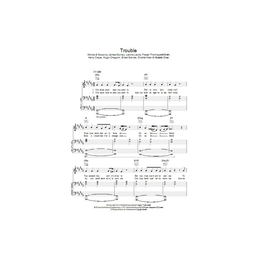 Trouble (piano acoustic version)