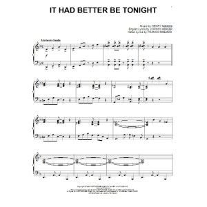 It Had Better Be Tonight