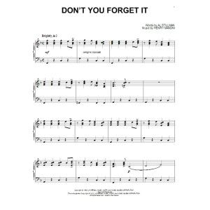 Don't You Forget It