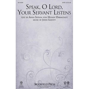 Speak, O Lord, Your Servant Listens