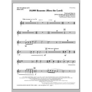 10,000 Reasons (Bless The Lord) - Alto Sax (sub. Horn)